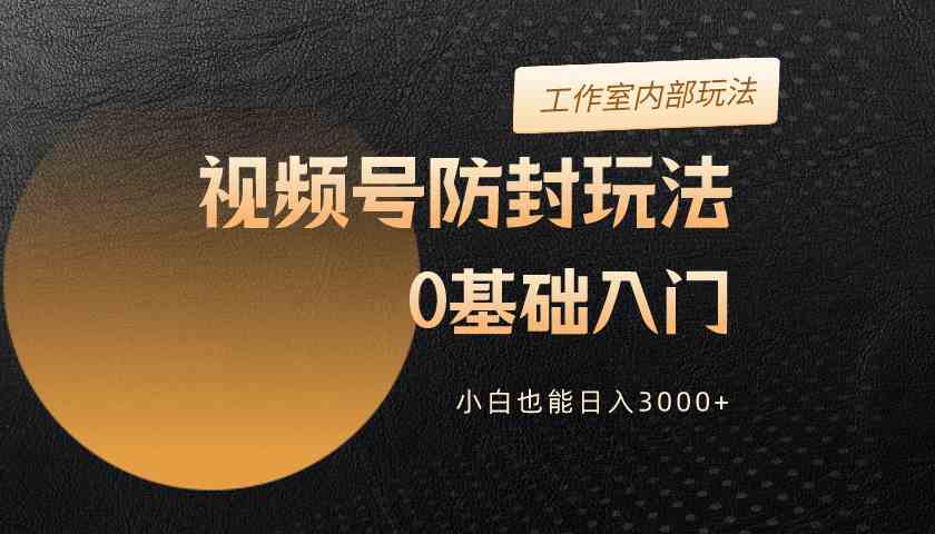 （10107期）2024视频号升级防封玩法，零基础入门，小白也能日入3000+_菜菜笔记