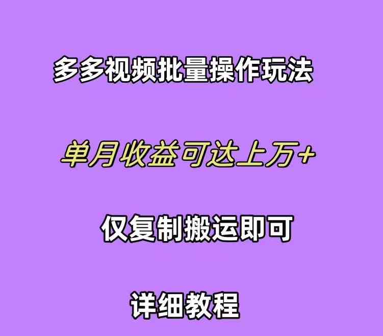 （10029期）拼多多视频带货快速过爆款选品教程 每天轻轻松松赚取三位数佣金 小白必…_菜菜笔记