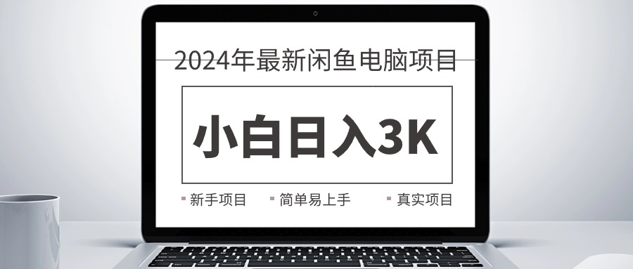 （10845期）2024最新闲鱼卖电脑项目，新手小白日入3K+，最真实的项目教学_菜菜笔记