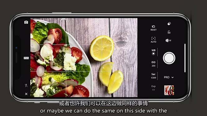 iPhone 美食摄影-掌握美食摄影造型-构图和编辑艺术-21节课-中英字幕_菜菜笔记