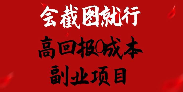 会截图就行，高回报0成本副业项目，卖离婚模板一天1.5k+【揭秘】_菜菜笔记