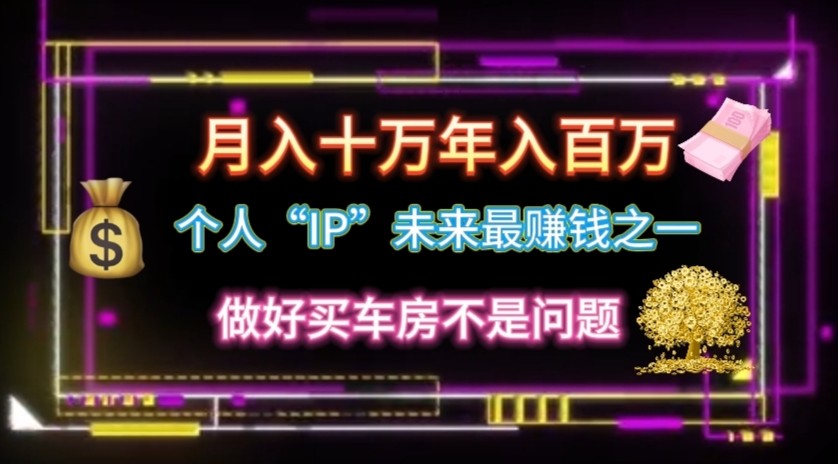 个人“ip”月入10w，年入100w_菜菜笔记
