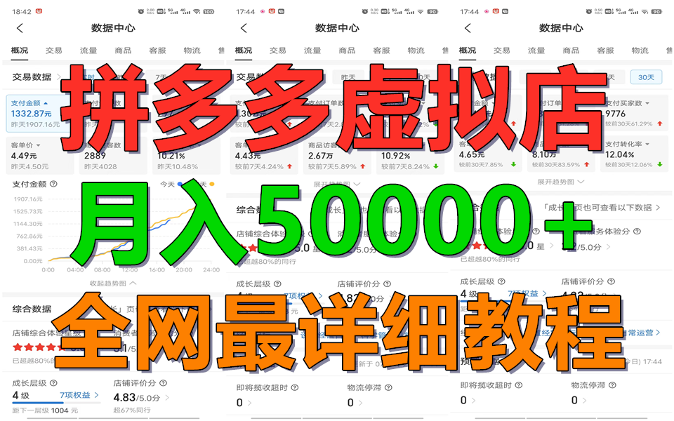 拼多多虚拟电商训练营月入50000+你也行，暴利稳定长久，副业首选_菜菜笔记