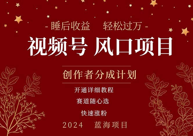 （11331期）拥有睡眠收益的微信视频号大风口项目，轻松月入过万+，多赛道选择，可…_菜菜笔记