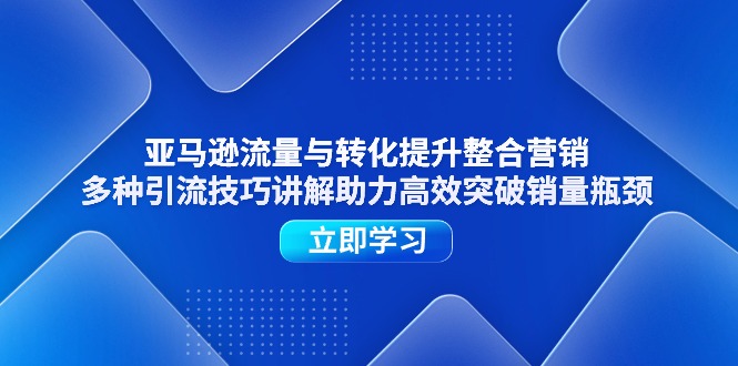 （11335期）亚马逊流量与转化提升整合营销，多种引流技巧讲解助力高效突破销量瓶颈_菜菜笔记