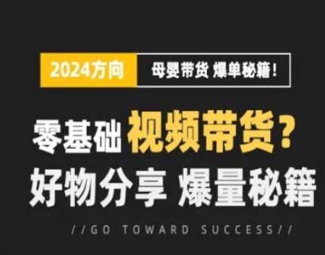 短视频母婴赛道实操流量训练营，零基础视频带货，好物分享，爆量秘籍_菜菜笔记