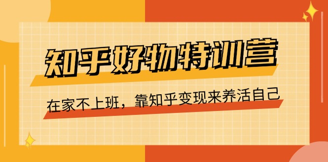 知乎好物特训营，在家不上班，靠知乎变现来养活自己（16节）_菜菜笔记