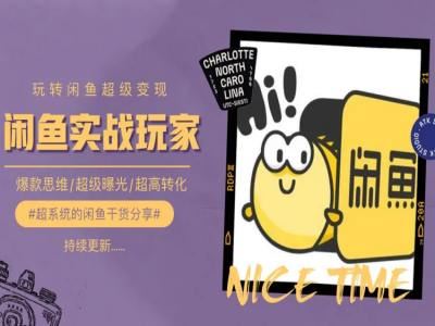 手把手教你0到1系统玩转闲鱼变现，爆款思维/超级曝光/超高转化_菜菜笔记