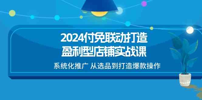 2024付免联动打造盈利型店铺实战课，系统化推广 从选品到打造爆款操作_菜菜笔记