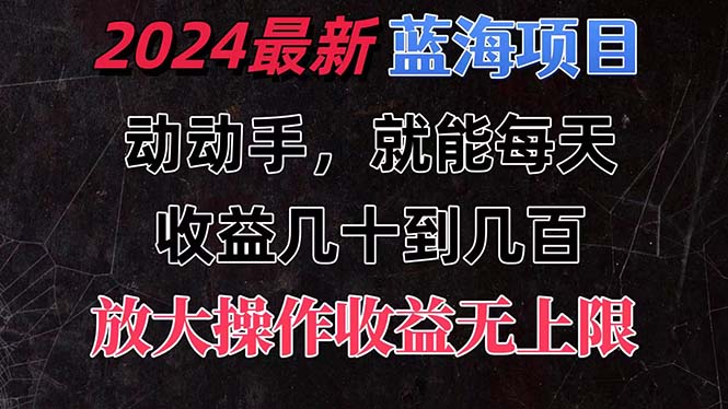 （11470期）有手就行的2024全新蓝海项目，每天1小时收益几十到几百，可放大操作收…_菜菜笔记