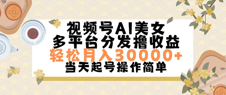 （11684期）视频号AI美女，轻松月入30000+,操作简单轻松上手_菜菜笔记