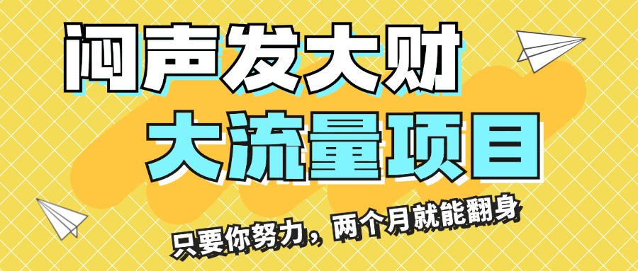 （11688期）闷声发大财，大流量项目，月收益过3万，只要你努力，两个月就能翻身_菜菜笔记