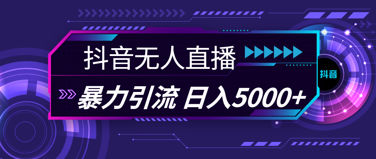 （11709期）抖音无人直播，暴利引流，日入5000+_菜菜笔记