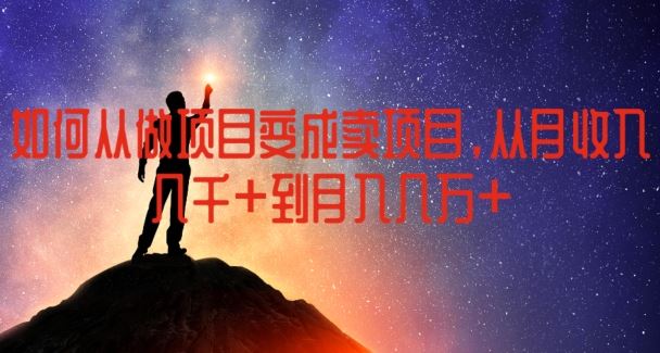 如何从做项目变成卖项目，从月收入几千到月入几万【揭秘】_菜菜笔记