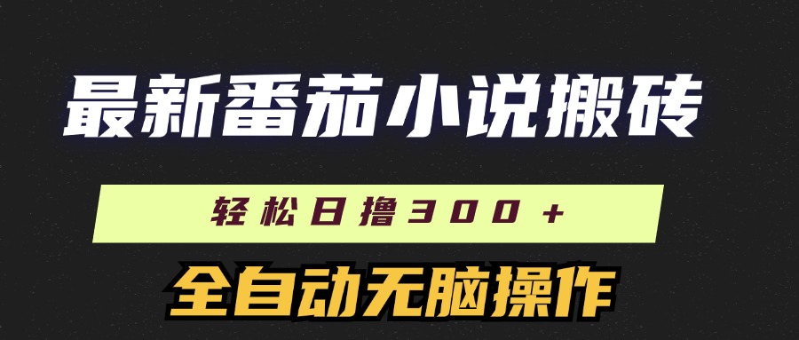 （11904期）最新番茄小说搬砖，日撸300＋！全自动操作，可矩阵放大_菜菜笔记