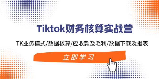 （11978期）Tiktok财务核算实战营：TK业务模式/数据核算/应收款及毛利/数据下载及报表_菜菜笔记