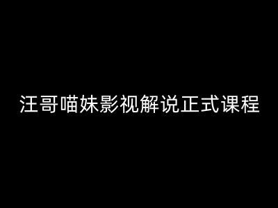 汪哥影视解说正式课程：剪映/PR教学/视解说剪辑5大黄金法则/全流程剪辑7把利器等等_菜菜笔记