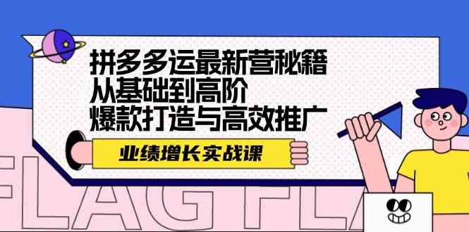 拼多多运最新营秘籍：业绩增长实战课，从基础到高阶，爆款打造与高效推广_菜菜笔记