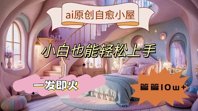 ai原创治愈小屋，小白也能轻松上手，一发即火，篇篇10w+【揭秘】_菜菜笔记