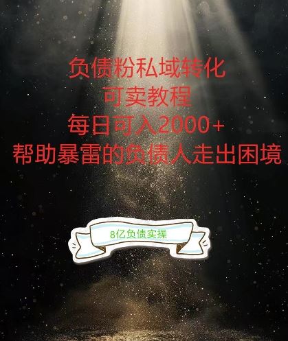 负债粉掘金计划，帮助负债者解决问题，债务规划，债务重组，最好的变现方式【揭秘】_菜菜笔记