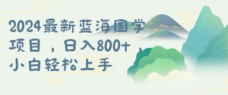国学项目，长期蓝海可矩阵，从0-1的过程【揭秘】_菜菜笔记