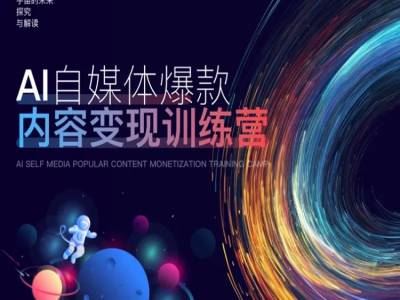 AI自媒体爆款内容变现训练营，20%底层逻辑，60%实操方法，20%案例拆解(即学即用)_菜菜笔记
