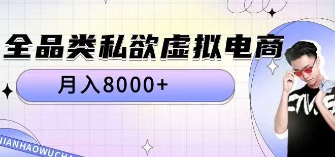 全品类私欲虚拟电商，月入8000+【揭秘】_菜菜笔记
