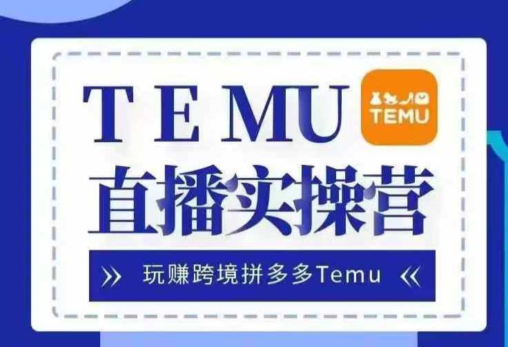 Temu直播实战营，玩赚跨境拼多多Temu，国内电商卷就出海赚美金_菜菜笔记