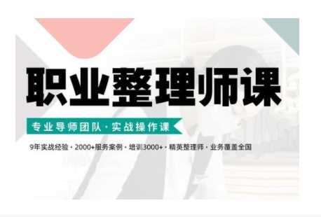 职业整理师培训(新版)，实战操作课_菜菜笔记