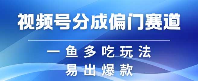 视频号创作者分成计划偏门类目，容易爆流，实拍内容简单易做【揭秘】_菜菜笔记