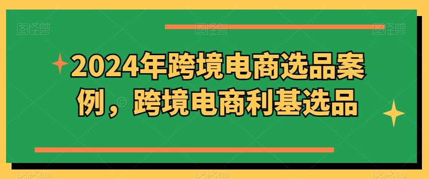 2024年跨境电商选品案例，跨境电商利基选品（更新11月）_菜菜笔记