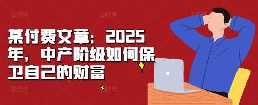 某付费文章：2025年，中产阶级如何保卫自己的财富_菜菜笔记