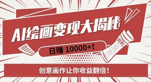 AI梦境绘画致富秘籍，复制粘贴，新手也能快速掌握，创意画作让你收益翻倍_菜菜笔记