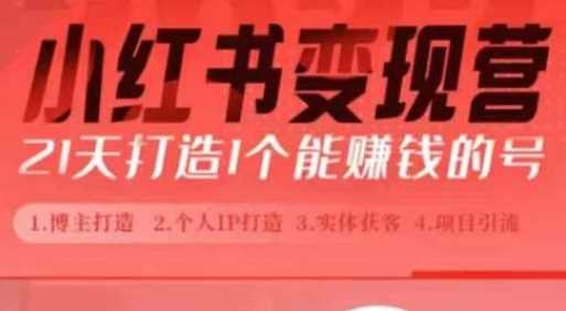 小红书博主课，21天从0到1打造1个能赚钱的红薯号，适用于新手小白_菜菜笔记