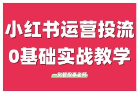 小红书运营投流，小红书广告投放从0到1的实战课，学完即可开始投放_菜菜笔记