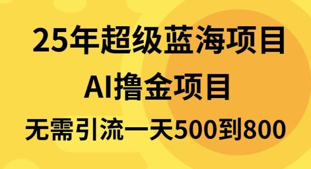 （13746期）25年超级蓝海项目一天800+，半搬砖项目，不需要引流_菜菜笔记