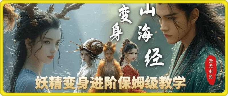 云天AI山海经变身视频教程，妖精变身进阶保姆级教学_菜菜笔记