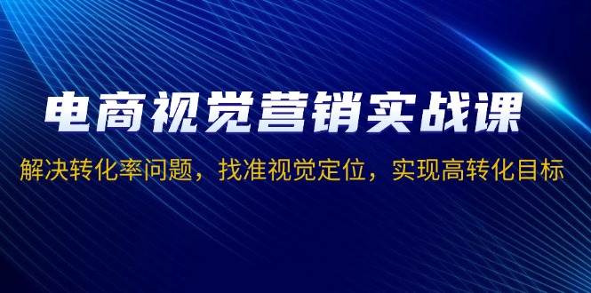 （13786期）电商视觉营销实战课，解决转化率问题，找准视觉定位，实现高转化目标_菜菜笔记