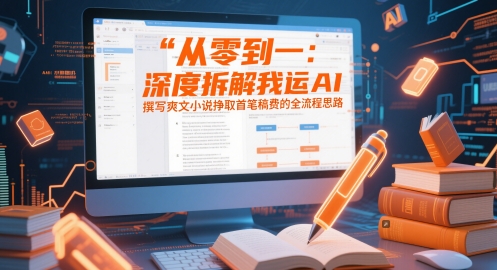 从零到一：深度拆解我运用AI撰写爽文小说挣取首笔稿费的全流程思路_菜菜笔记