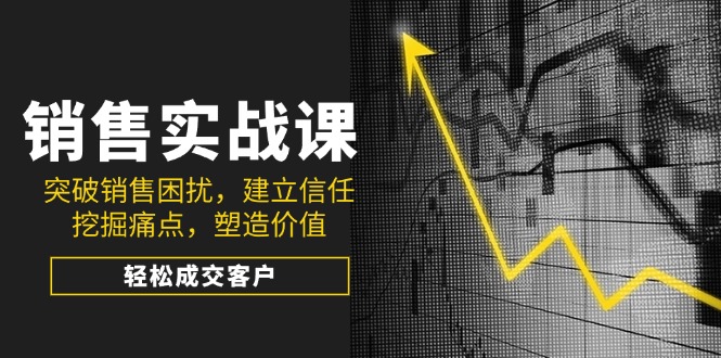 销售实战课，突破销售困扰，建立信任，挖掘痛点，塑造价值，轻松成交客户_菜菜笔记