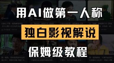 用AI做第一人称独白影视解说，手把手教学，保姆级教程_菜菜笔记