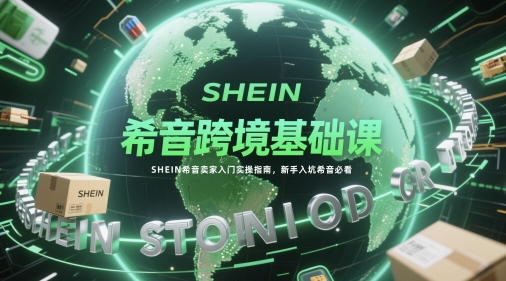 希音跨境基础课，SHEIN希音卖家入门实操指南，新手入坑希音必看_菜菜笔记