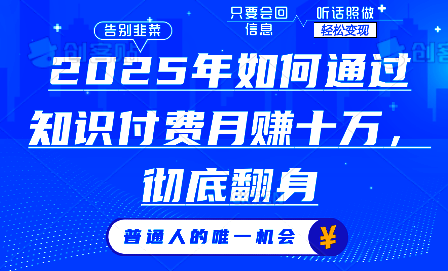 2025年如何通过知识付费月入十万，年入百万。。_菜菜笔记