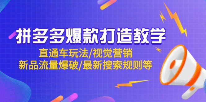 拼多多爆款打造教学：直通车玩法/视觉营销/新品流量爆破/最新搜索规则等_菜菜笔记