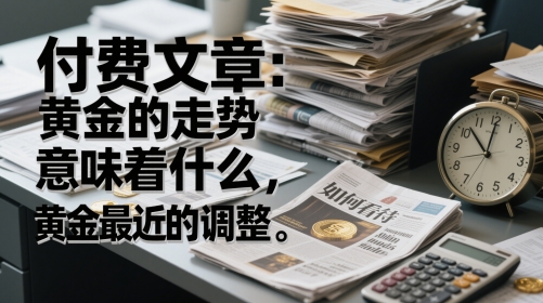 付费文章：黄金的走势意味着什么，如何看待黄金最近的调整_菜菜笔记