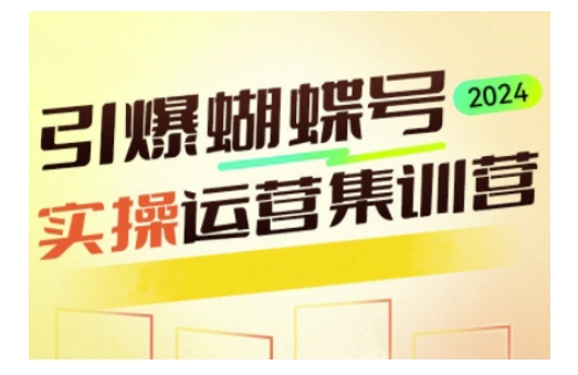 引爆蝴蝶号实操运营，助力你深度掌握蝴蝶号运营，实现高效实操，开启流量变现之路_菜菜笔记