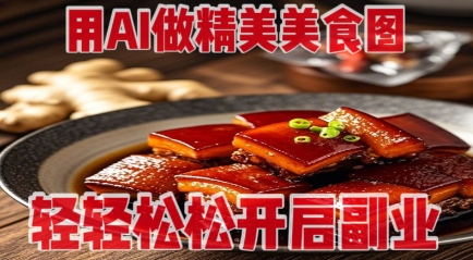 用AI做精美美食图，无需专业设备拍摄，轻轻松松开启副业_菜菜笔记