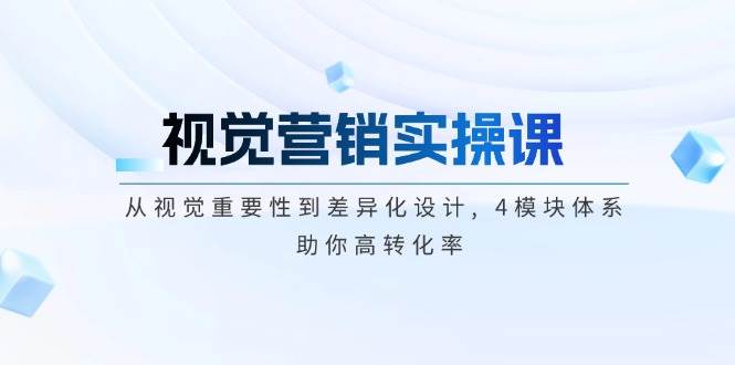 视觉营销实操课, 从视觉重要性到差异化设计, 4模块体系, 助你高转化率2_菜菜笔记
