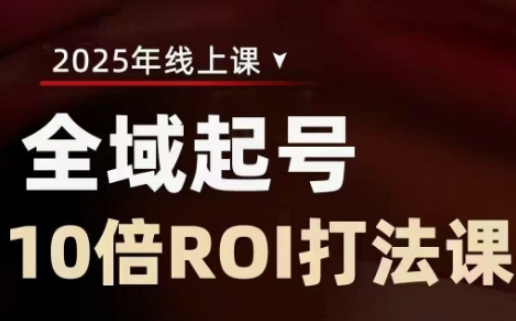 2025全域起号10倍ROI打法课，助你提升直播间的投资回报率_菜菜笔记