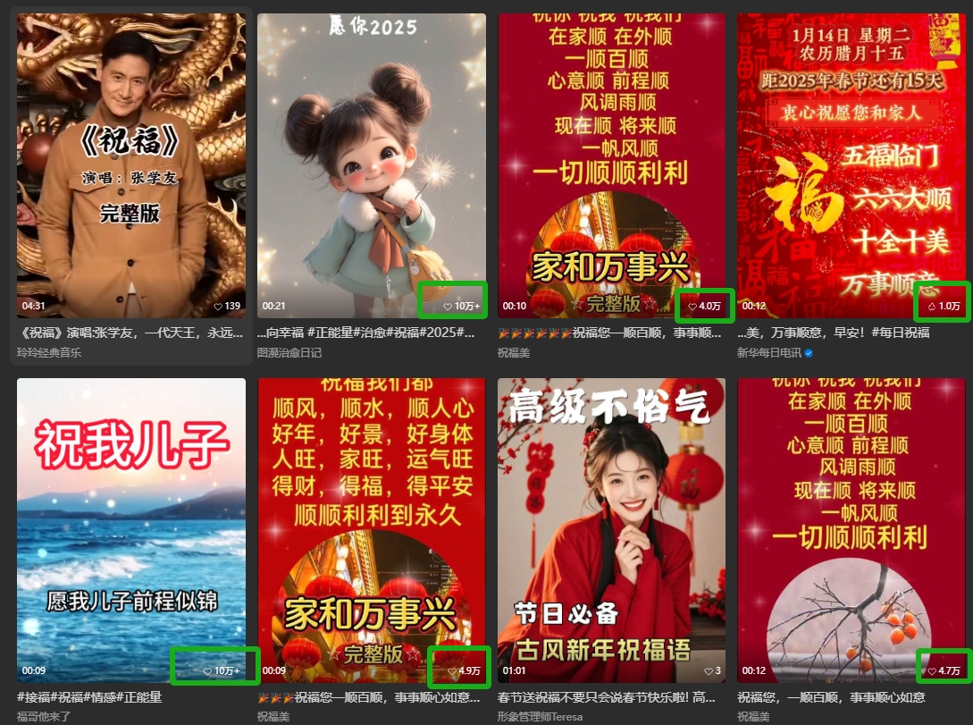 银发经济新年风口，儿女祝福视频爆火，一条作品上万播放，一定要抓住_菜菜笔记